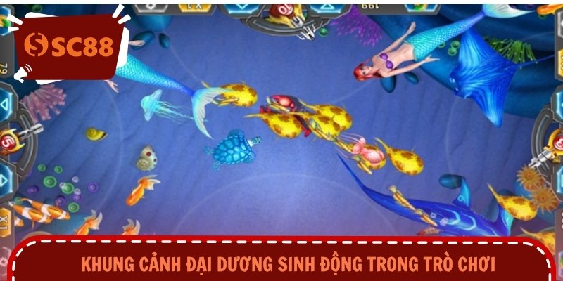 Khung cảnh đại dương sinh động trong trò chơi