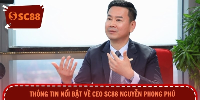 Thông tin nổi bật về CEO Nguyễn Phong Phú